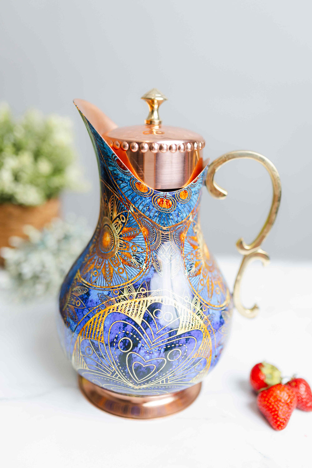 Copper Meena Jug - 2L - copperdirect